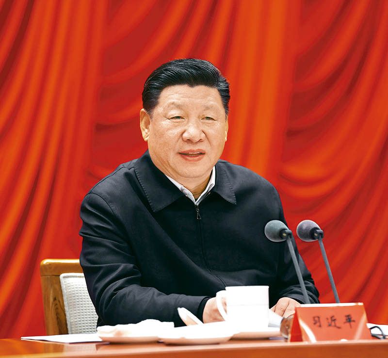 　　2019年1月21日，省部级主要领导干部坚持底线思维着力防范化解重大风险专题研讨班在中央党校开班。中共中央总书记、国家主席、中央军委主席习近平在开班式上发表重要讲话。 新华社记者 饶爱民/摄